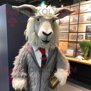 Grijze Angora Goat mascotte...