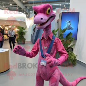 Costume de mascotte Magenta...