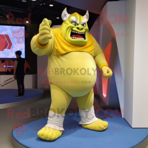 Citrongul Ogre maskot...