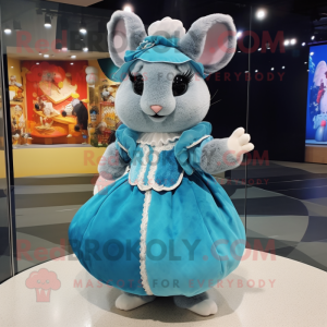 Cyan Chinchilla maskot...