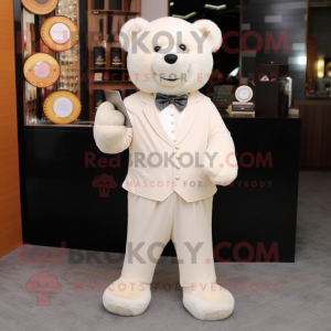 Cream Bear maskot kostume...