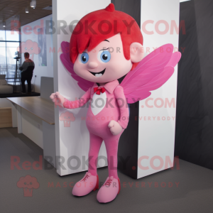 Pink Cupid mascotte kostuum...