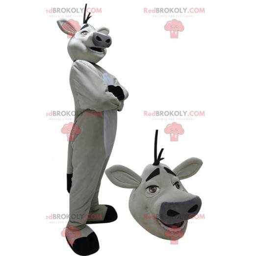Mascotte de vache géante blanche et noire - Redbrokoly.com