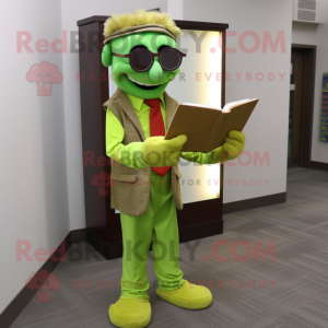 Lime Green Attorney maskot...