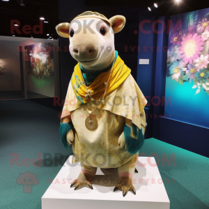 Goldene Tapir Maskottchen...