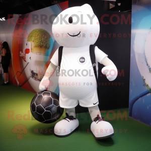 White Soccer Ball mascotte...