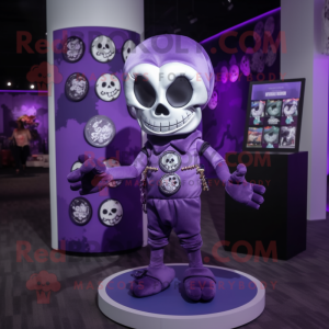 Purple Skull mascotte...