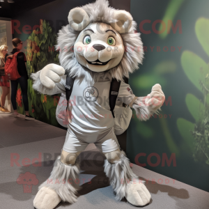 Silver Tamer Lion maskot...