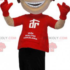 personagem mascote com olhos redondos e antenas - Redbrokoly.com
