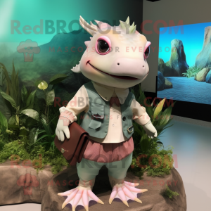  Axolotls maskot kostume...