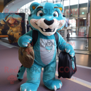 Personagem de mascote Teal...