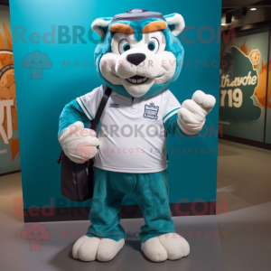 Personagem de mascote Teal...