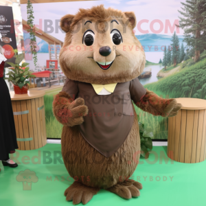 Olive Beaver mascotte...