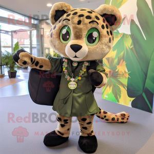 Olive Leopard mascotte...