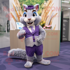 Lavendel eekhoorn mascotte...