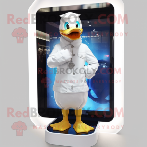 White Duck maskot drakt...