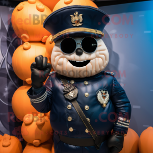 Navy Pumpkin maskot kostume...