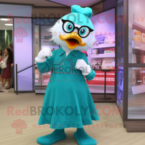 Costume de mascotte Teal...