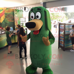 Forest Green Hot Dog maskot...