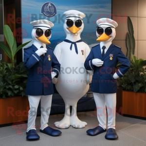 Navy Swans mascotte kostuum...