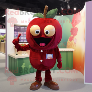 Maroon Apple mascotte...