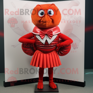 Rød Trilobite maskot...