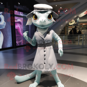 Silver Lizard maskot drakt...