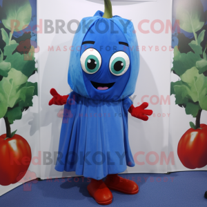 Blå tomat maskot kostume...