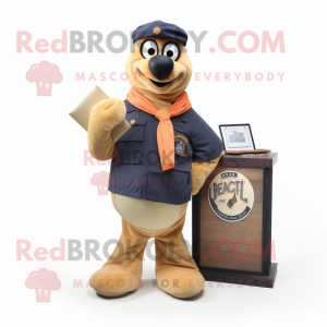 Peach Navy Seal mascotte...