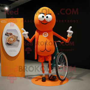 Orange Unicyclist maskot...