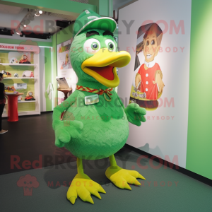 Green Chicken mascotte...