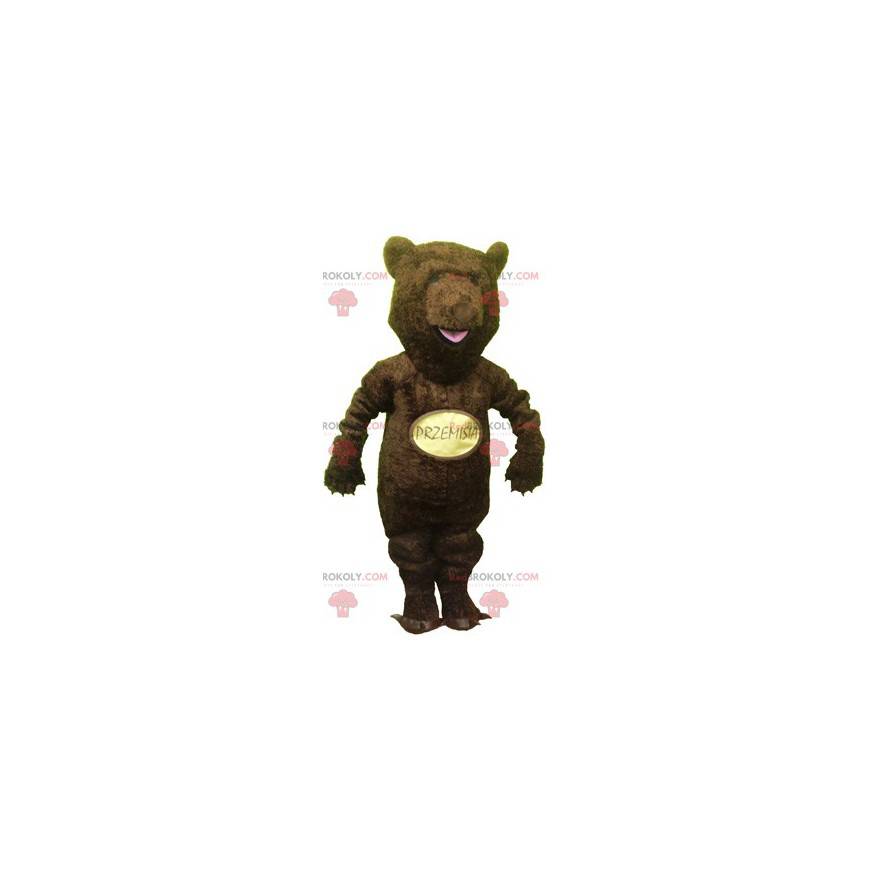 Mascotte d'ours marron. Mascotte de grizzli - Redbrokoly.com