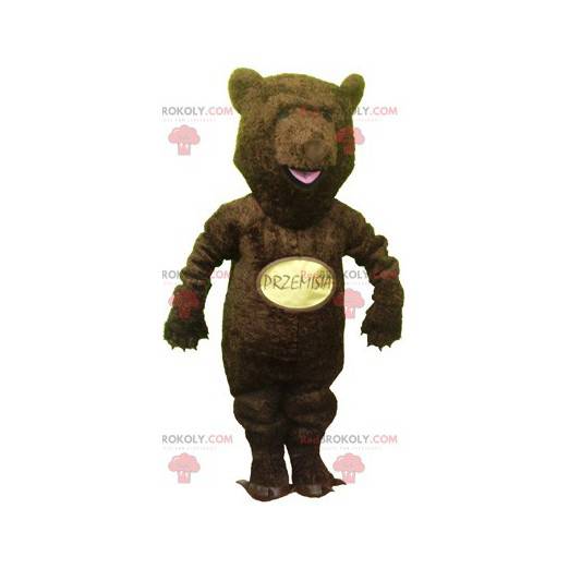 Mascotte d'ours marron. Mascotte de grizzli - Redbrokoly.com