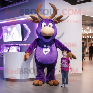 Mascottekarakter van Purple...