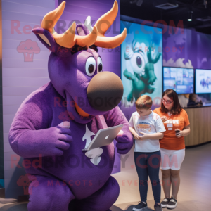 Mascottekarakter van Purple...