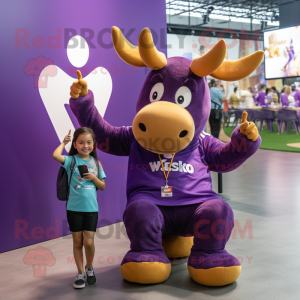 Mascottekarakter van Purple...