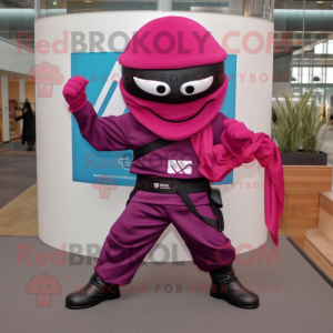 Magenta Ninja mascotte...