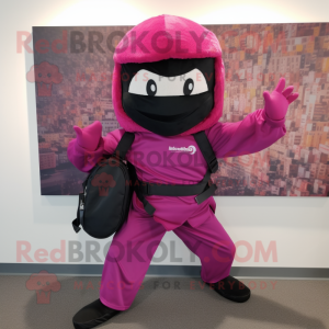 Magenta Ninja mascotte...