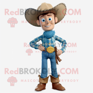 nan Cowboy mascot costume character dressed with a Capri Pants and Caps