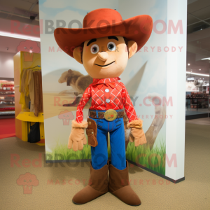 nan Cowboy mascot costume character dressed with a Capri Pants and Caps