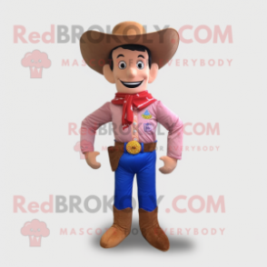 nan Cowboy mascot costume character dressed with a Capri Pants and Caps