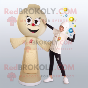 Beige champagne maskot...