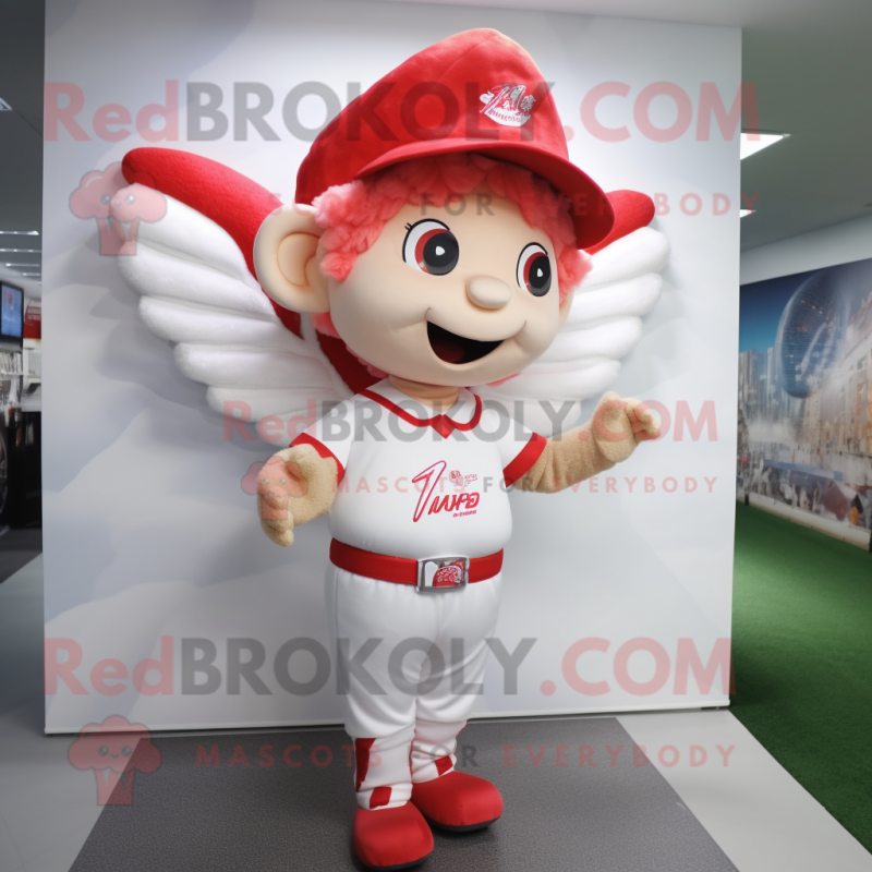 nan Cupid mascot costume character dressed with a T-Shirt and Caps nan Cupid mascot costume character dressed with a T-Shirt and Caps