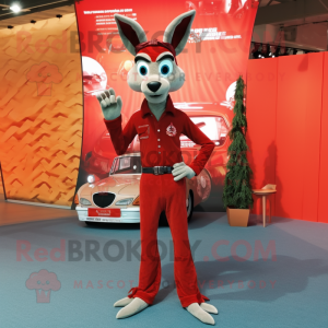 Rote Gazelle Maskottchen...