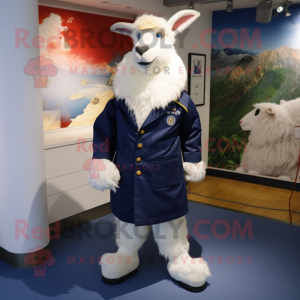 Navy Angora Goat mascotte...