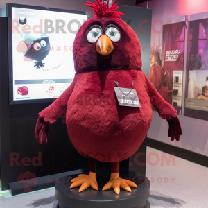 Maroon Blackbird mascotte...