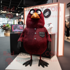 Maroon Blackbird mascotte...