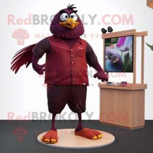 Maroon Blackbird mascotte...