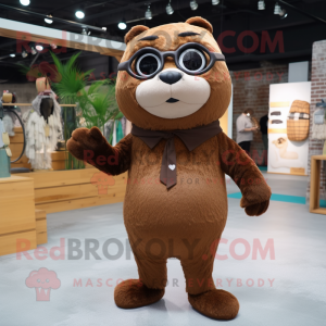 Brown Otter mascotte...