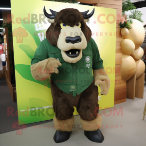 Forest Green Bison maskot...